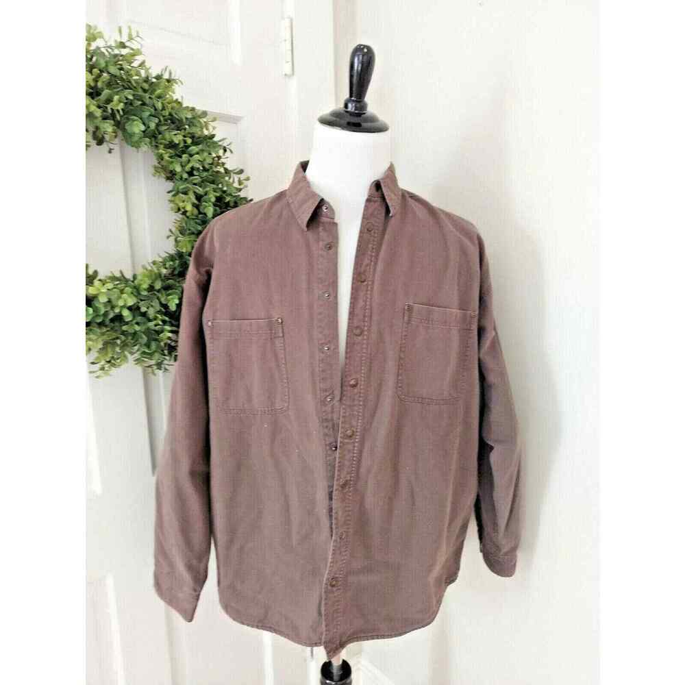 Woodlake Mens Coat Jacket Brown Blanket Lined Size XL